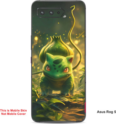 VYBE The Smart Choice Asus Rog 5 Bulbasaur Pokemon Embossed Mobile Skin(Medium Forest Green A6)