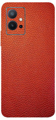 LAMHA Vivo T1 5G, Vivo T1 5g Mobile Skin(Ultra Super Red Leather With High Matte Finish.)