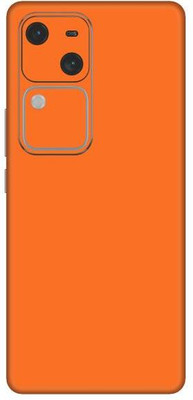 Vcare GadGets Orange Matte V30 5G Mobile Skin(Orange Matte)