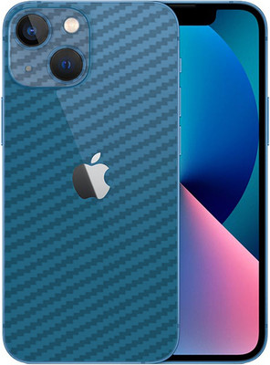 candeal mart Apple iphone 13 mini carbon fiber 3D back skin / Mobile Skin / Protective film Mobile Skin(Transparent)