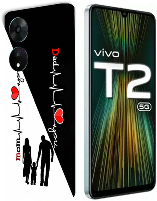 TJ CREATION Vivo T2 5G, vivo t2 5g Mobile Skin(Ultra Super Mom Love Dad Skin With High Matte Finish.)
