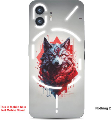 VYBE The Smart Choice Nothing 2 Wolf Embossed Mobile Skin(Moon Mist 6)