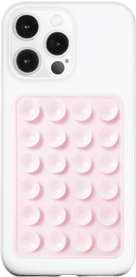 TSHIENTT Phone Suction Sticker, Silicone Suction Phone Case (Chipku) Mobile Skin(Light Pink)