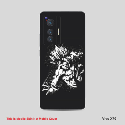 VYBE The Smart Choice Vivo 70X Goku Mobile Skin Mobile Skin(White Black 14)