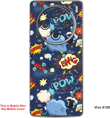 VYBE The Smart Choice Vivo X100 Pow Embossed Mobile Skin(Glacier Blue B17)