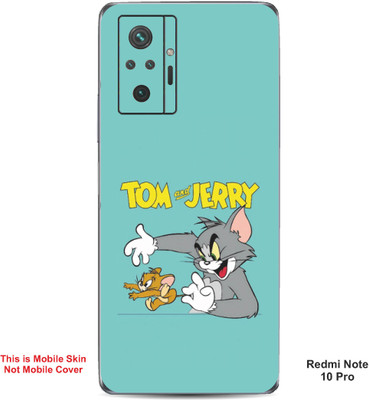 VYBE The Smart Choice Redmi Note 10 Pro Tom & Jerry Embossed Mobile Skin(Lights Blue A1)