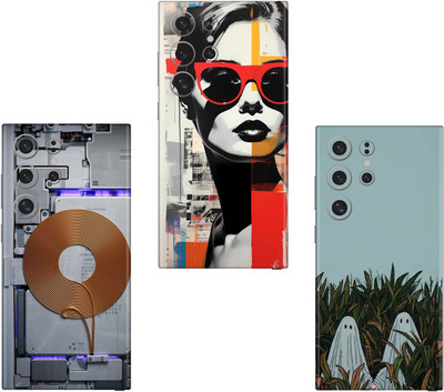 wrap craft SAMSUNG GALAXY M12(PACK OF 3 skin)Camera&Back Protector Premium Vinyl Mobile Skin(Multicolor)