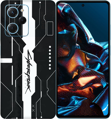 SkinoMania POCO X5 Pro 5G Mobile Skin(B&W Simple-Black-Cyber)