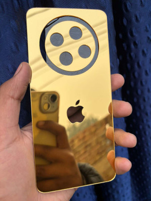 TWUAOP OPPO F27 5G MOBILE SKIN MIRROR BACK PANNEL ACRYLIC SHEEL Mobile Skin(Gold)