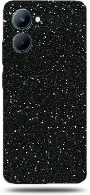 BugguSkin Realme C33 Mobile Skin(Ultra Super Black Glitter Skin With High Matte Finish.)