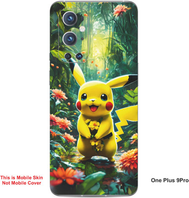 VYBE The Smart Choice One Plus 9 Pro Pikachu Embossed Mobile Skin(Light Tan 20)
