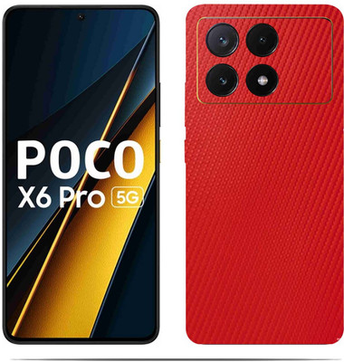 LAMHA POCO X6 PRO 5G Mobile Skin(Ultra Super RedC Skin With HiighQuality MatteFinish_thanksS)