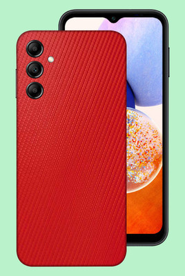 WeCre8 Skin's Samsung Galaxy A14 5G Mobile Skin(Red Carbon Fiber Mobile Skin)