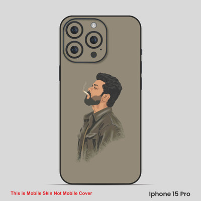 VYBE The Smart Choice iPhone 15 Pro Vijay Thalapathy Mobile Skin(Sage Grey 11)