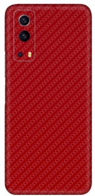 Vcare GadGets Fiber Carbon Red vivo i QOO Z3 5G Mobile Skin(Fiber Carbon Red)