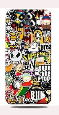 BUGGU Sticker Bombing For Sumsung M33 5G Skin Guard, SAMSUNG GALAXY M33 5G Mobile Skin(Sticker Bombing Skin With High Matte Finish.)