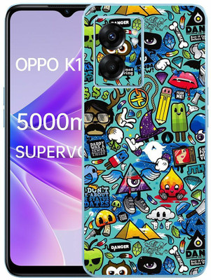 FCS OPPO K10 5G Printed Back skin Mobile Skin(Wall Pattern Skin)
