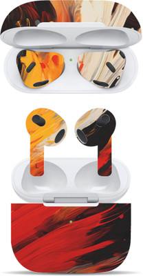 VYBE The Smart Choice Apple Airpods 3rd Generation Abstract Mobile Skin(Multi Colour B22)