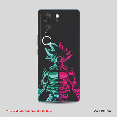 VYBE The Smart Choice Vivo 29 Pro Goku Mobile Skin Mobile Skin(Blue, Pink A1)
