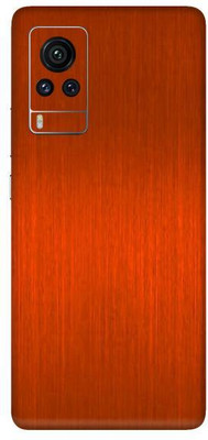 Vcare GadGets Vivo X60 Pro Mobile Skin(Orange Brushed)