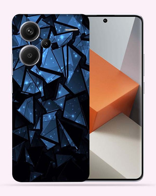 Satisfactory Redmi Note 13 Pro Plus 5G, Blue Poly, OggyBaba Mobile Skin(Multicolor)