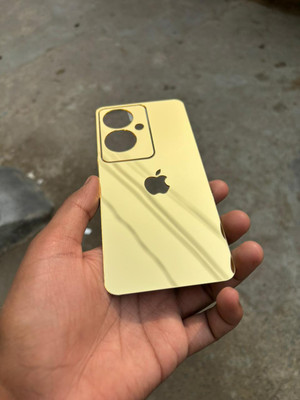 TWUAOP OPPO A79 5G MIRROR BACK PANNEL ACRYLIC SHEET Mobile Skin(Gold)