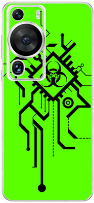 FCS Huawei P60 Pro Printed Back skin Mobile Skin(Orange Tato)