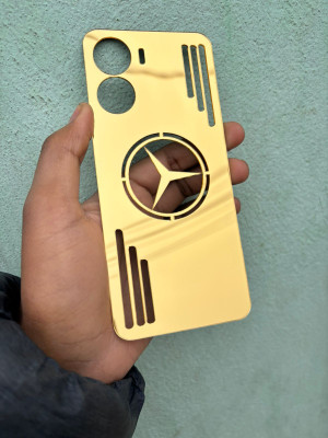 TWUAOP VIVO T2X 5G MIRROR BACK PANNEL ACRYLIC SHEET MERO STAR Mobile Skin(Gold)