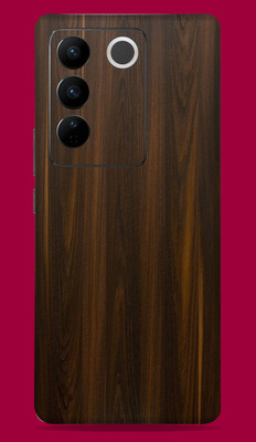 SkinoMania Vivo V27 Pro 5G Mobile Skin(Mahogany-Wood)