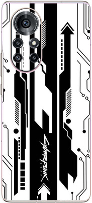 FCS Huawei nova 8 5G Printed Back skin Mobile Skin(Cyber Punk White)