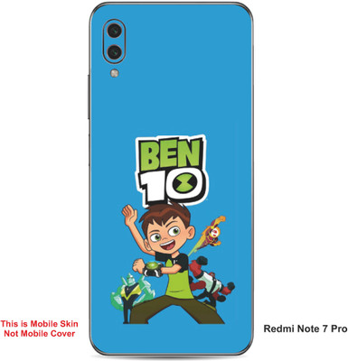 VYBE The Smart Choice Redmi Note 7 Pro Ben 10 Embossed Mobile Skin(Curious Blue A1)