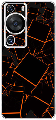 FCS Huawei P60 Pro Printed Back skin Mobile Skin(Red Blue Texture)