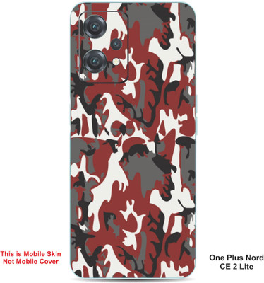VYBE The Smart Choice One Plus Nord CE 2 Lite Camouflage Embossed Mobile Skin(Grey Nickel A18)