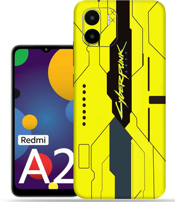 Skinex Mi A2, Cyberpunk Yellow Mobile Skin(Multicolor Mobile Skin With camera protector (Back + Camera + Side))