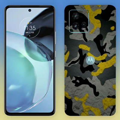BugguSkin Moto G72 Mobile Skin(Ultra Super Camouflage Military Blue Skin With High Mattte Finish...)