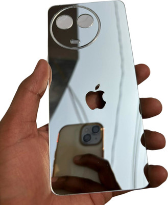 TWUAOP REALME 11 5G MOBILE SKIN MIRROR BACK PANNEL ACRYLIC SHEEL Mobile Skin(Silver)