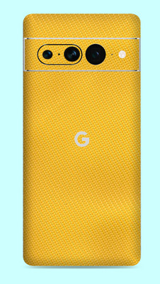 WeCre8 Skin's Google Pixel 7 Pro 5G Mobile Skin(Yellow Carbon Fiber Mobile Skin)