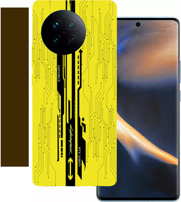 Mclaxa Vivo X 90 5G, Yellow Cyberpunk, Yellow Cyberpunk Mobile Skin(Yellow Cyberpunk Skin With Back,Front & Sides Skin)