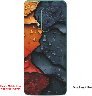 VYBE The Smart Choice One Plus 8 Pro Pattern Embossed Mobile Skin(Light Eggplant A3)