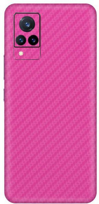 Vcare GadGets Fiber Carbon Pink vivo V21 5G Mobile Skin(Fiber Carbon Pink)