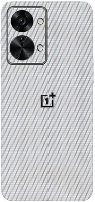 LAMHA One Plus Nord 2T 5G, one plus nord 2t 5g Mobile Skin(Ultra Super Silver Carbon Fiber With High Matte Finish.)
