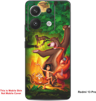 VYBE The Smart Choice Redmi 13 Pro Jungle Book Embossed Mobile Skin(Green Pea A1)