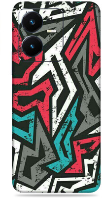 SkinoMania Vivo Y22 Mobile Skin(Multicolor Mad Angle)