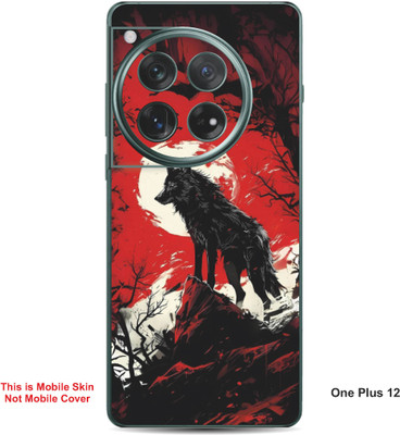 VYBE The Smart Choice One Plus 12 Wolf Embossed Mobile Skin(Persian Red 34)