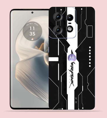 WeCre8 Skin's WeCre8 Skin's Motorola Edge 50 Pro Mobile Skin(Simple Black Cyber)