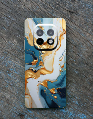 BugguSkin Realme Narzo 70 Turbo 5G Mobile Skin(WATER WITH GOLD COLOR)