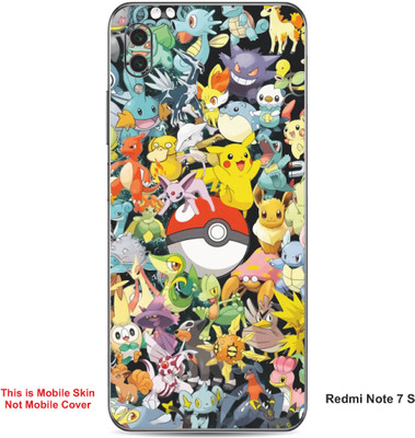 VYBE The Smart Choice Redmi Note 7S Pokemon Embossed Mobile Skin(Sun Yellow Multi A1)