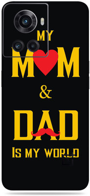 SkinoMania Oneplus 10R-5G Mobile Skin(Multicolor My Mom And Dad Is My World)