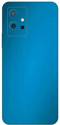 Vcare GadGets Metallic Light Blue Shining vivo Y75 5G Mobile Skin(Metallic Light Blue Shining)