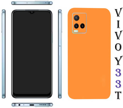 LAMHA Vivo Y33T Mobile Skin(Ultra Super Orange Matte Skin With High Matte Finish.)